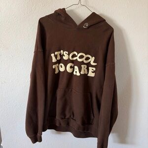 Lonely Ghost Brown Hoodie